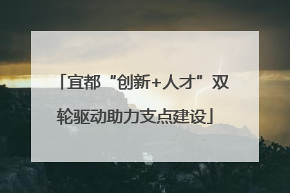 宜都“创新+人才”双轮驱动助力支点建设